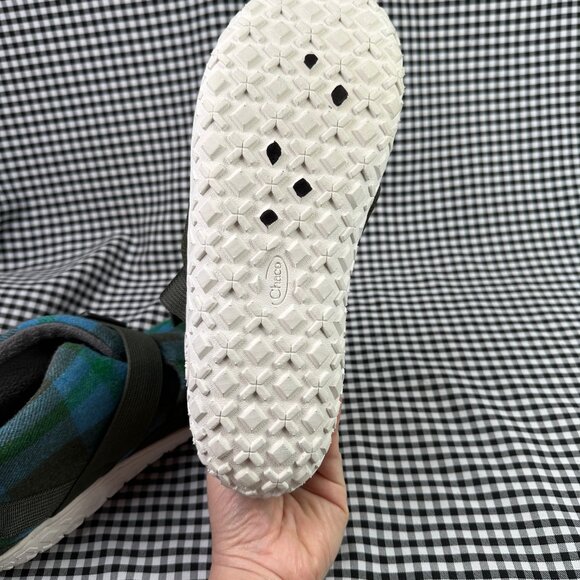 Chaco Ramble Green Blue Plaid Slipper Apres Ski Winter Boots Women's Size 11 - Picture 5 of 6